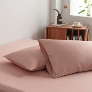 Roze bamboe kussenslopen